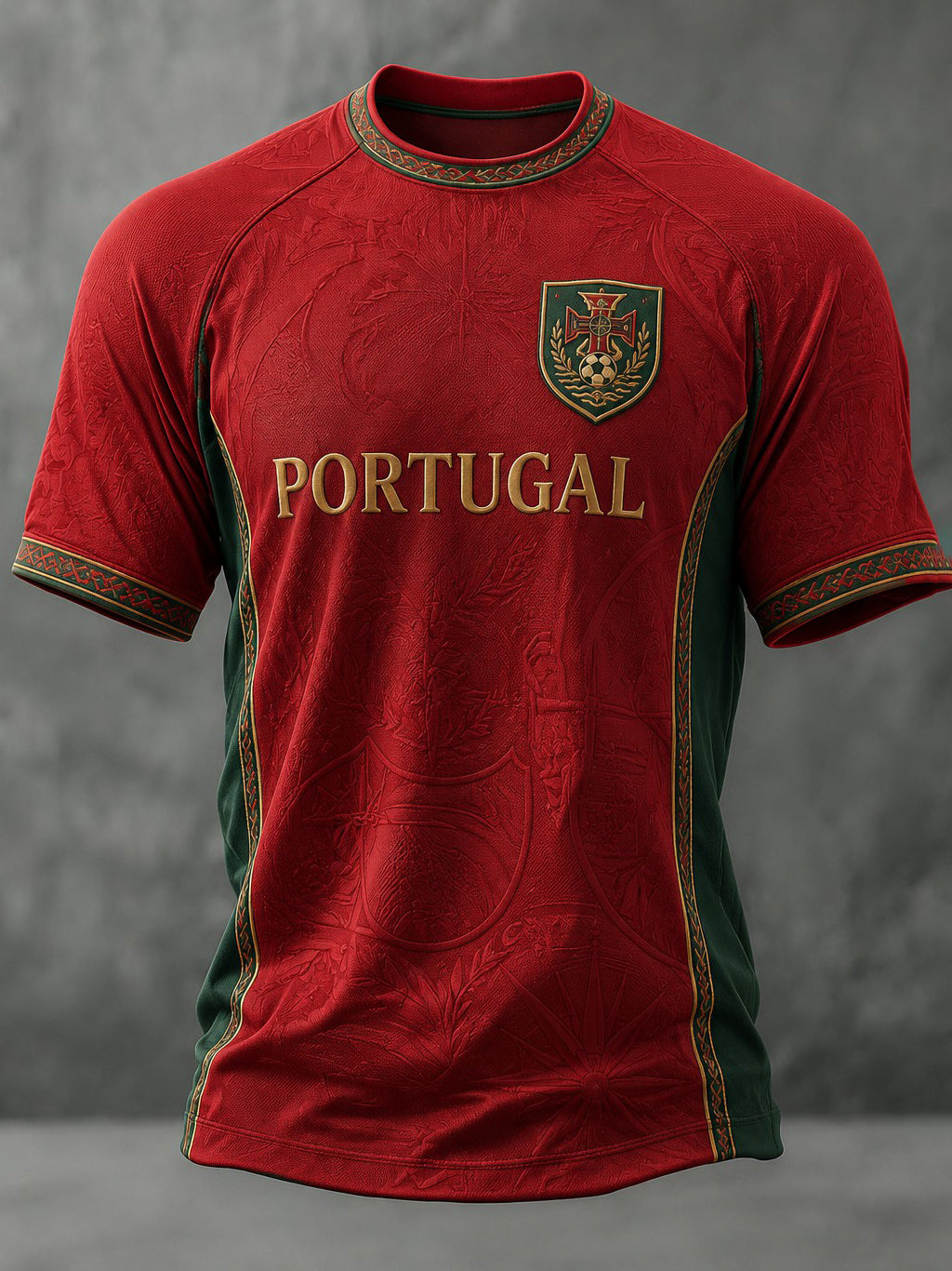 Camiseta masculina com estampa da seleção de futebol de Portugal