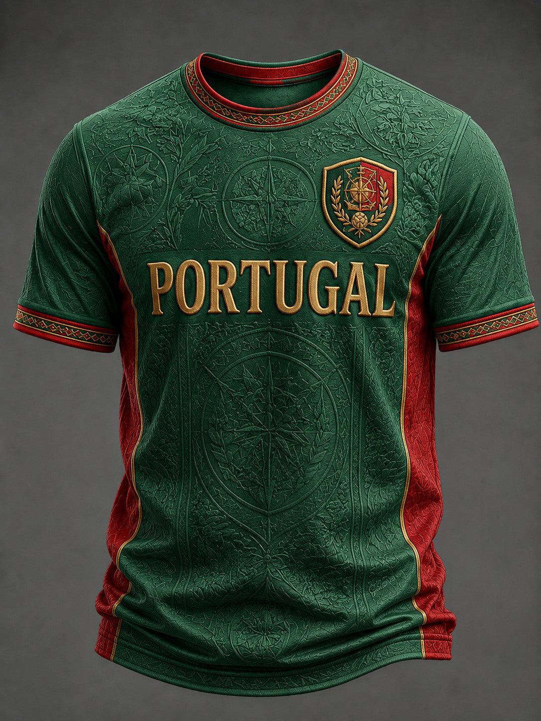 Camiseta masculina com estampa da seleção de futebol de Portugal