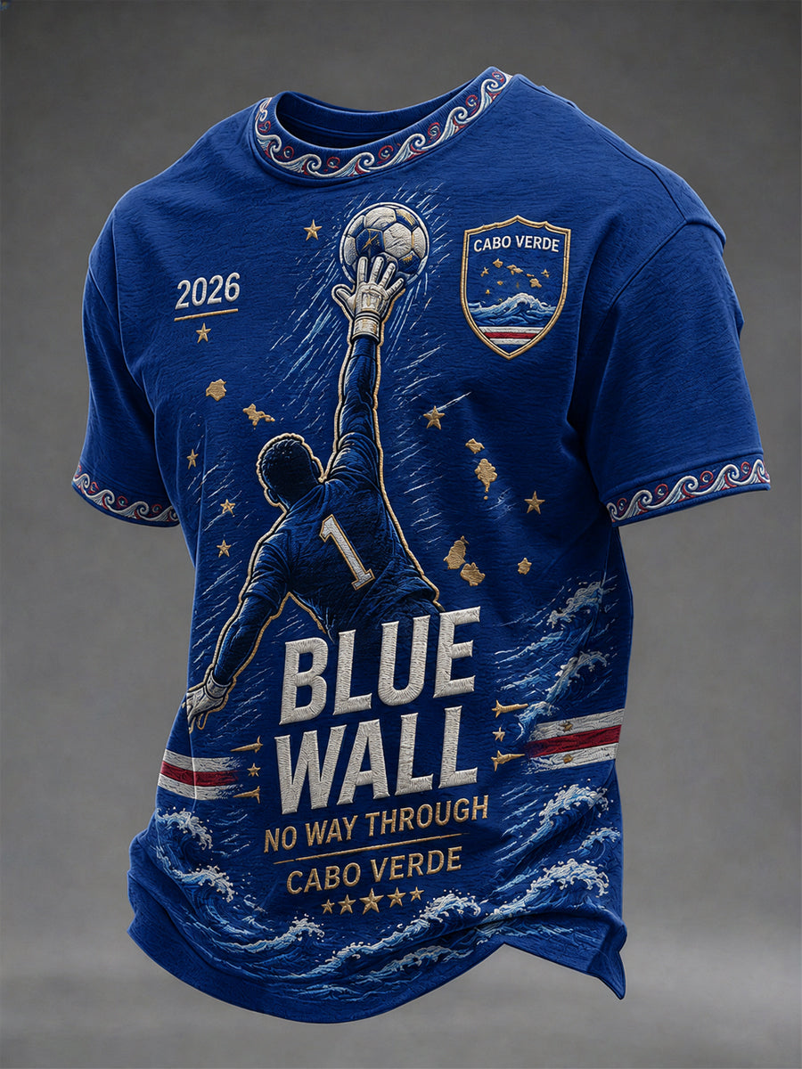 Camiseta Casual Estampada para Homens, Presente para Fãs de Futebol