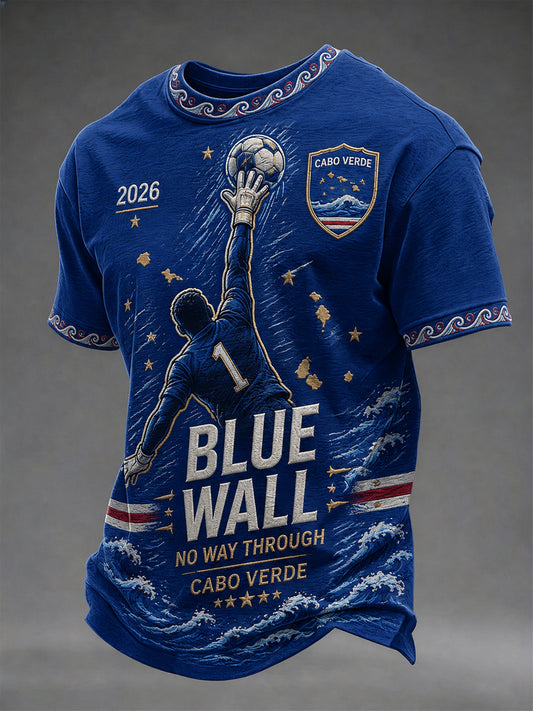 Camiseta Casual Estampada para Homens, Presente para Fãs de Futebol