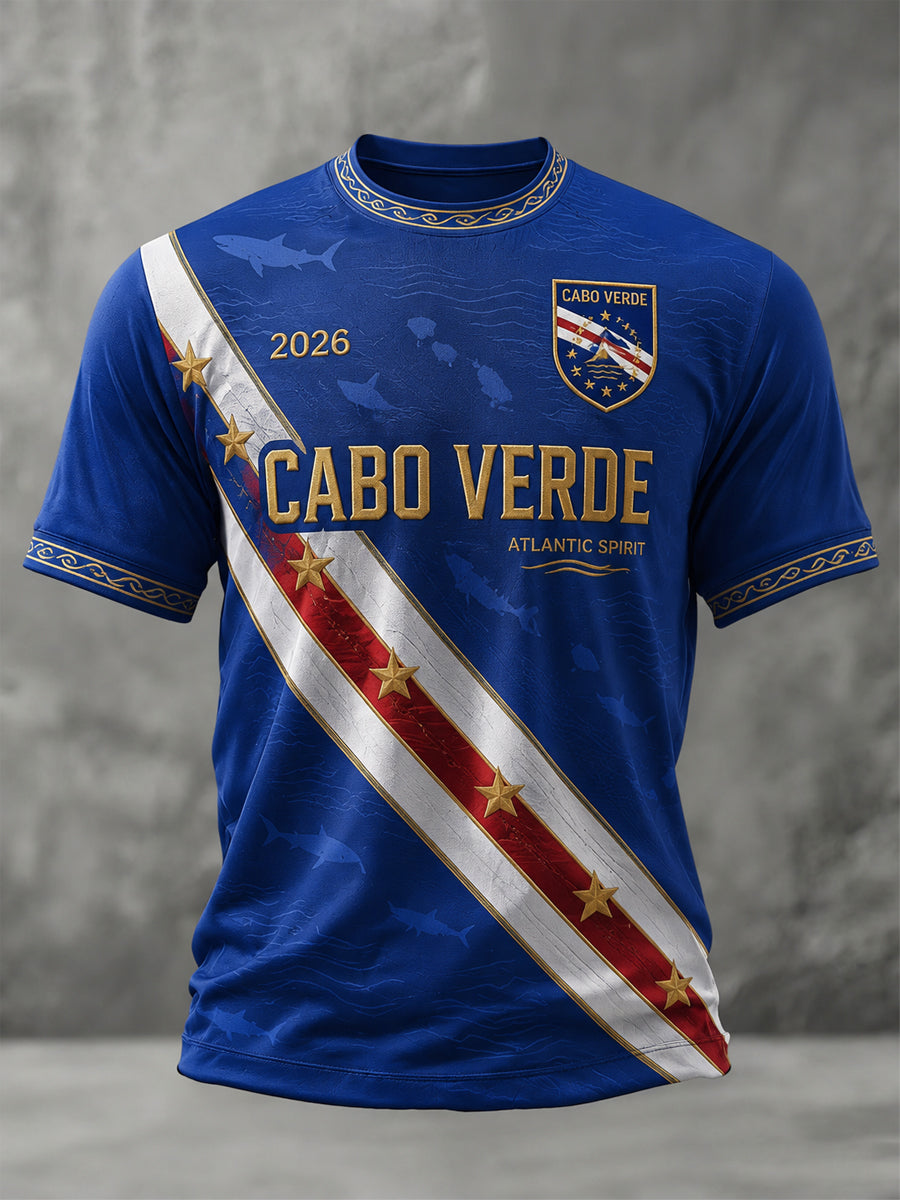 Camiseta Casual Estampada para Homens, Presente para Fãs de Futebol