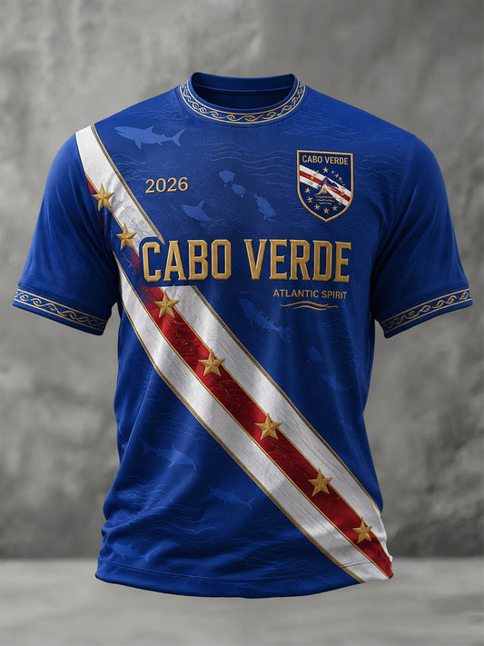 Camiseta Casual Estampada para Homens, Presente para Fãs de Futebol