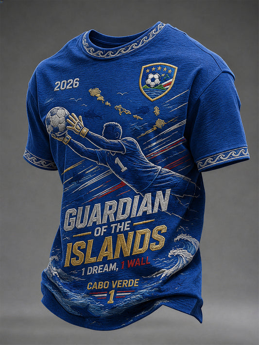 Camiseta Casual Estampada para Homens, Presente para Fãs de Futebol
