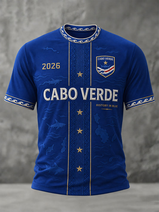 Camiseta Casual Estampada para Homens, Presente para Fãs de Futebol