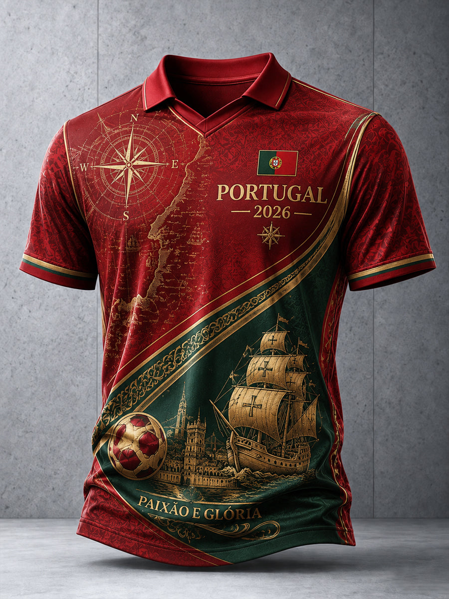 Masculino 2026 Portugal Classic Soccer Jersey