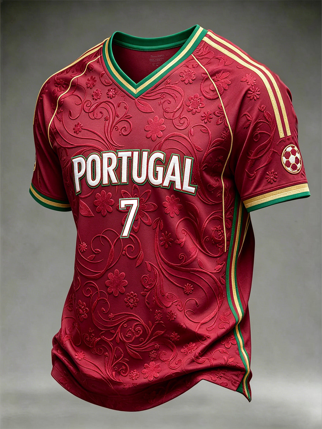 Elemento de futebol masculino impressão casual sports t-shirt