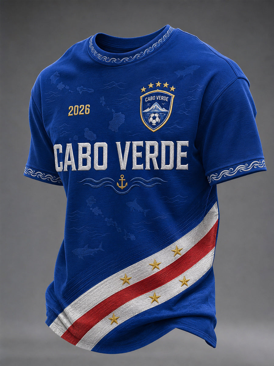 Camiseta Casual Estampada para Homens, Presente para Fãs de Futebol