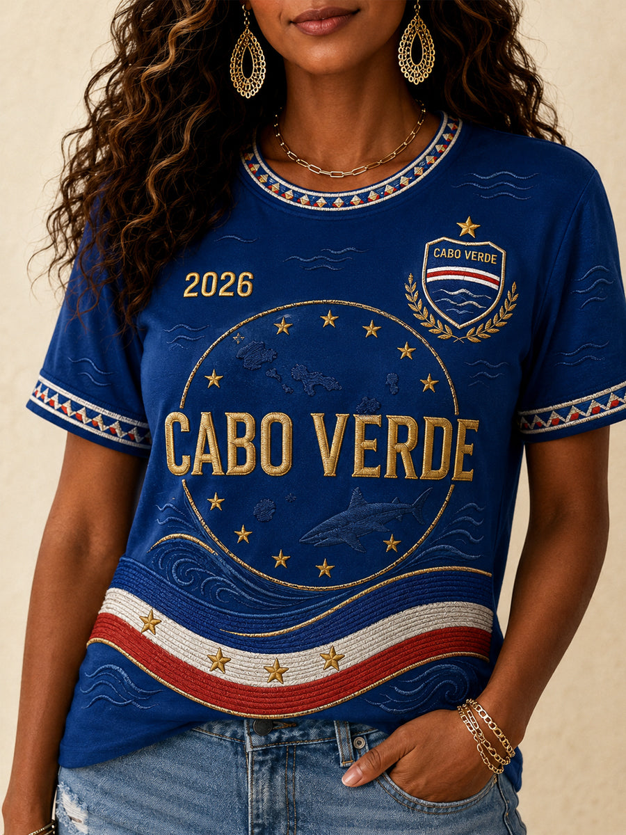 Camiseta Casual Estampada para Mulheres, Presente Ideal para Fãs de Futebol