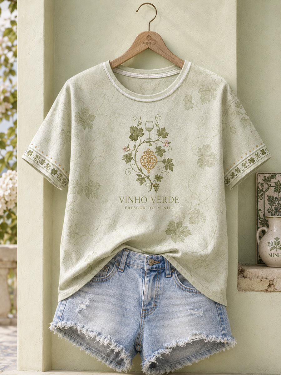 Women's Festas d'Agonia Portugal T-shirt Estampada Art Linho
