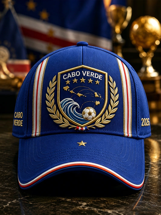 Chapéu de futebol unissex de Cabo Verde