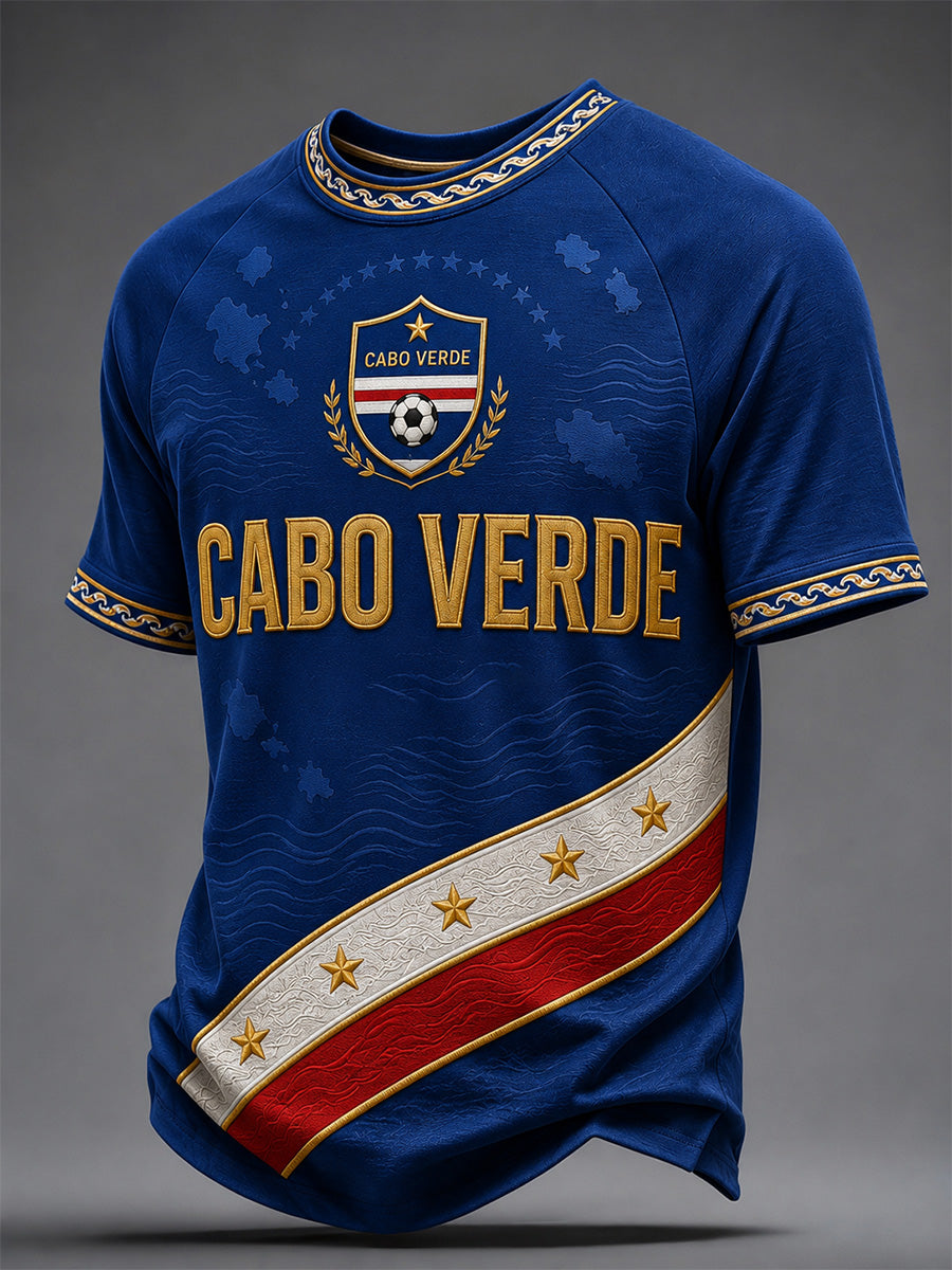 Camiseta Casual Estampada para Homens, Presente para Fãs de Futebol