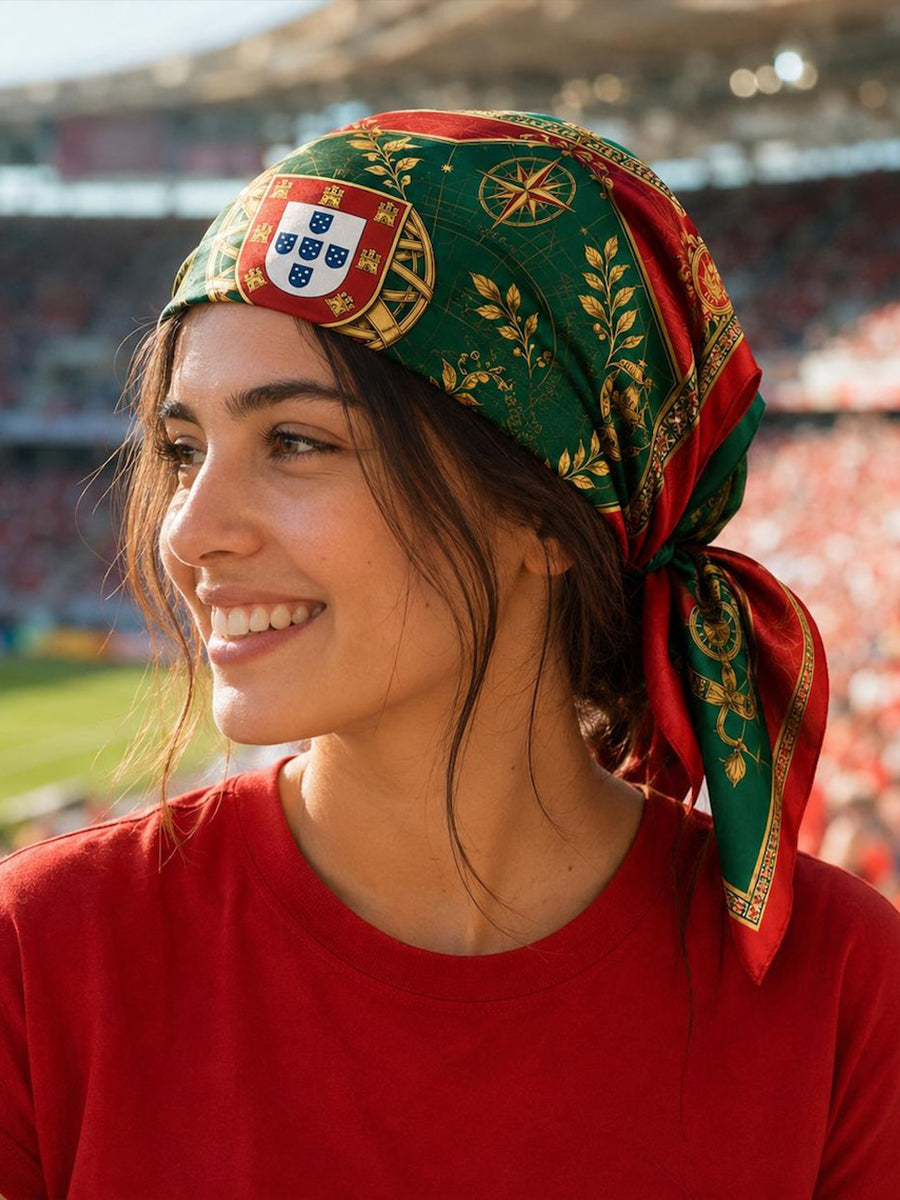 Unisex Portugal Futebol Amante Arte Bandana Impresso