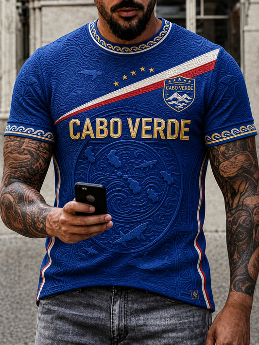 Camiseta Casual Estampada para Homens, Presente para Fãs de Futebol