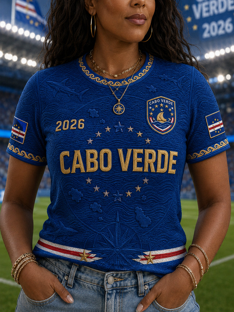 Camiseta Casual Estampada para Mulheres, Presente para Fãs de Futebol