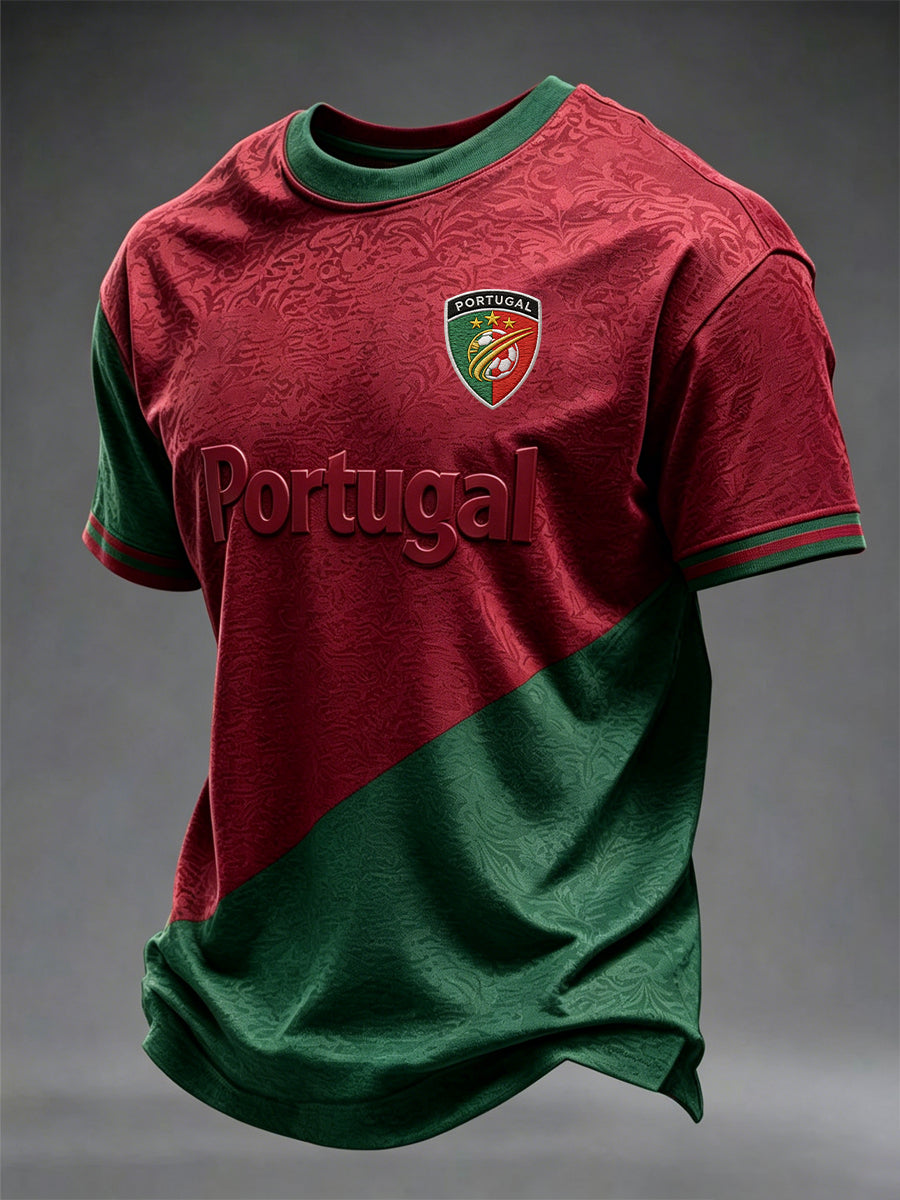 T-shirt estampada futebol português masculino