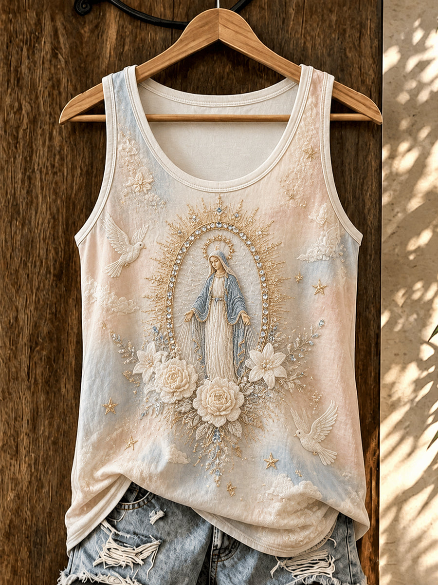Assunção das mulheres de Mary Print Vest Top