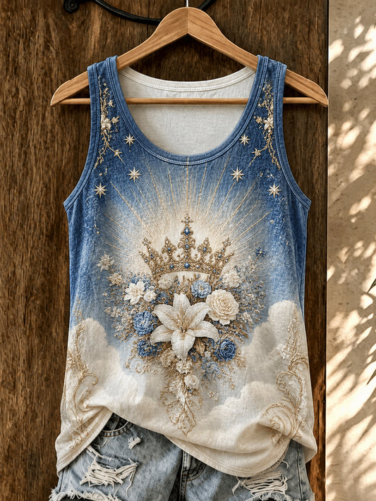 Assunção das mulheres de Mary Print Vest Top