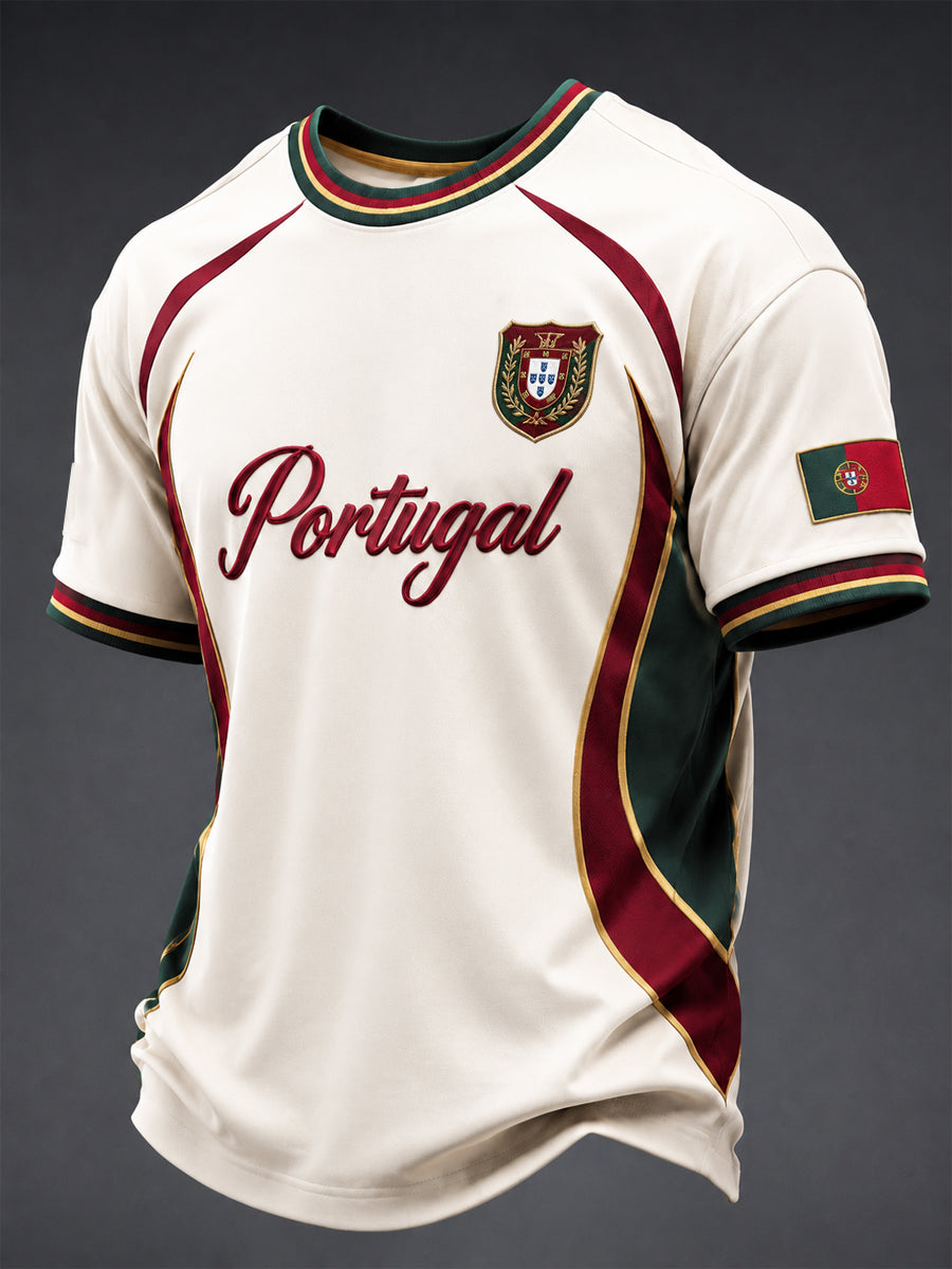 Camiseta masculina estampada em português
