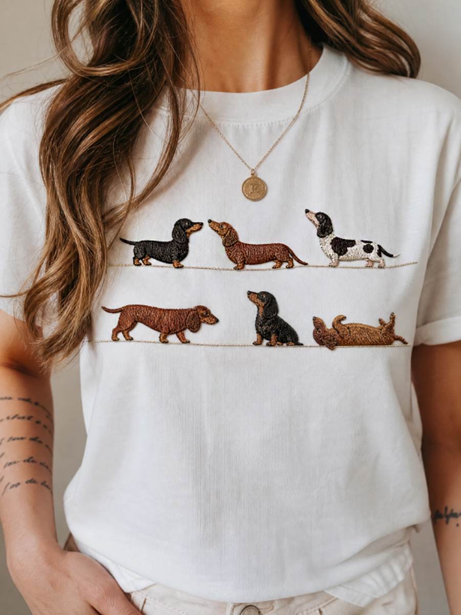 T-shirt de manga curta feminina