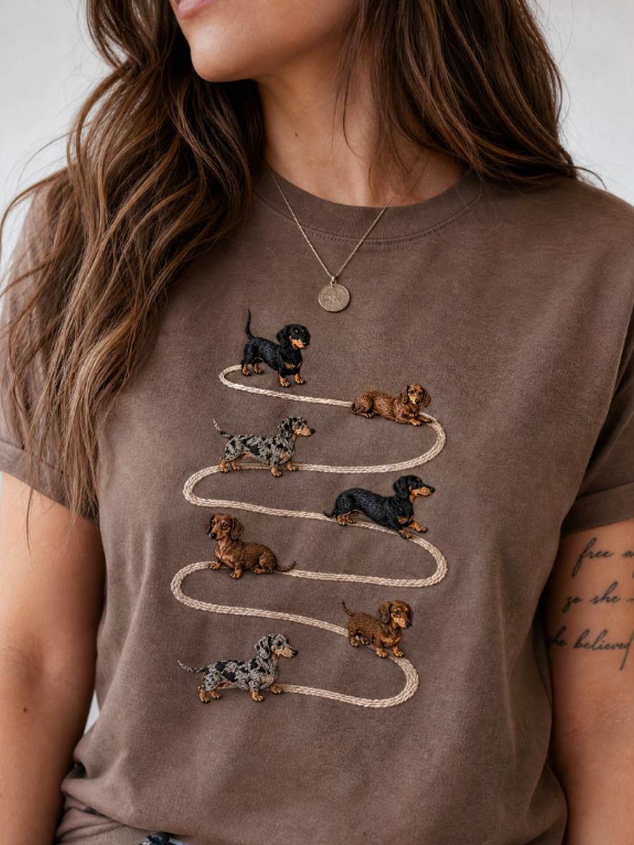 T-shirt de manga curta feminina