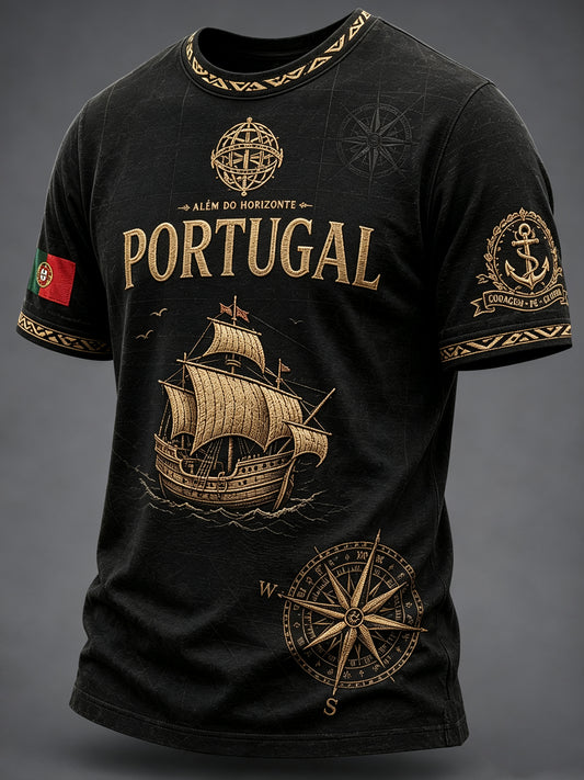 Espírito Náutico Português Masculino Temático T-shirt Art Print