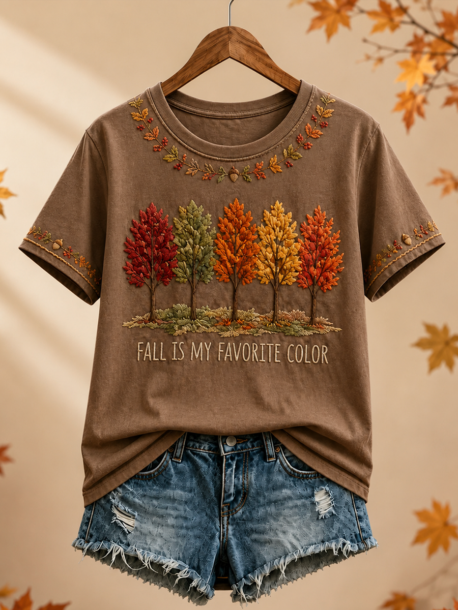 Women's Fall Is My Favorite Color T-shirt de manga curta
