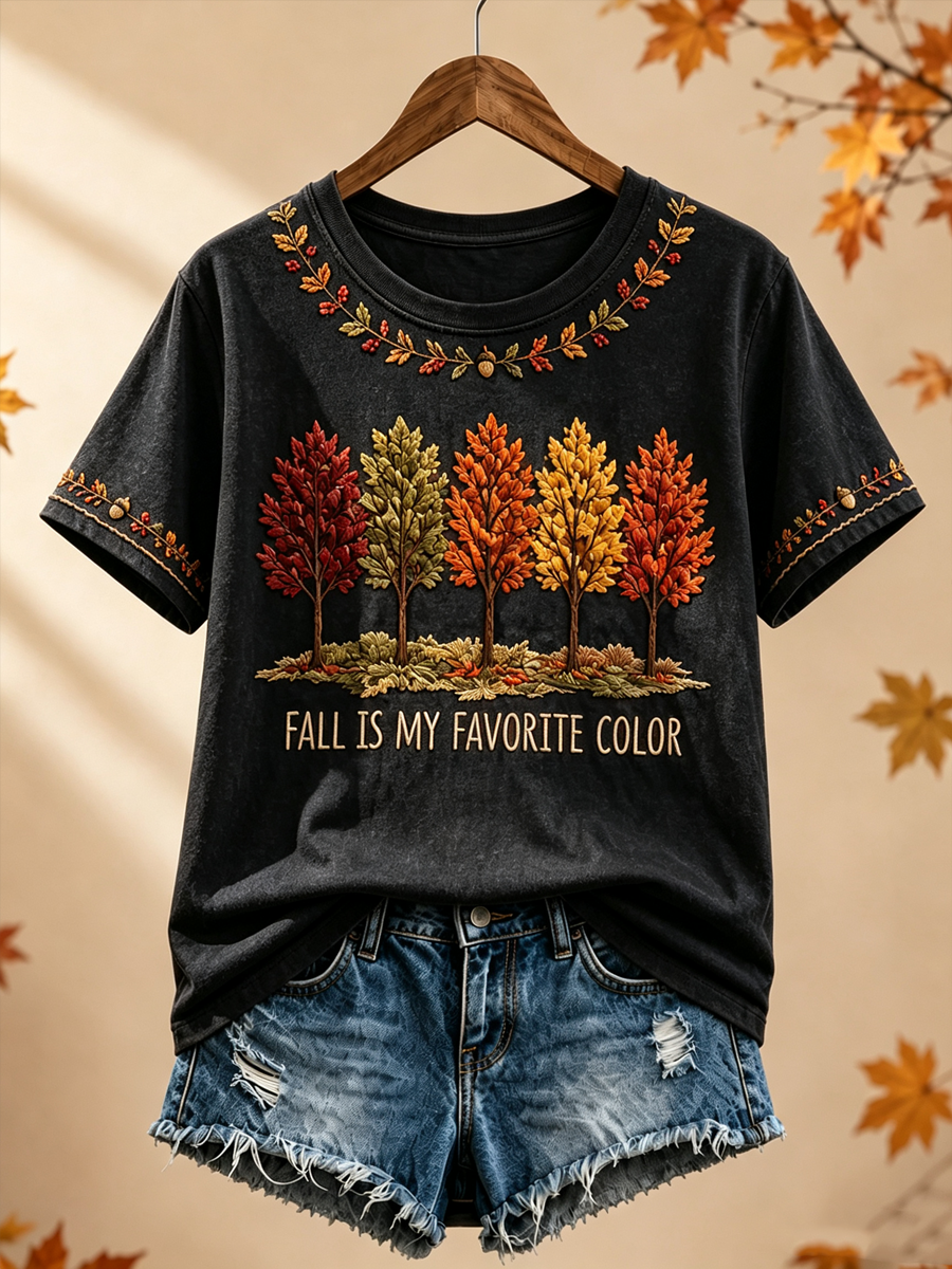Women's Fall Is My Favorite Color T-shirt de manga curta