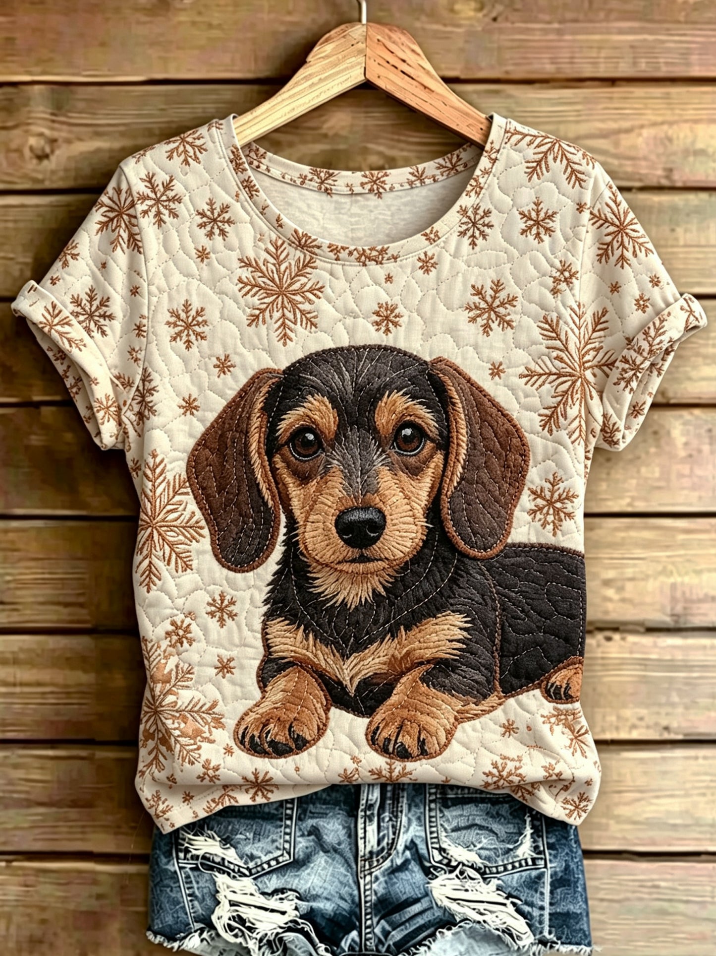 Camiseta feminina de manga curta, soltinha, estampada com arte de animais, estilo vintage e moderno