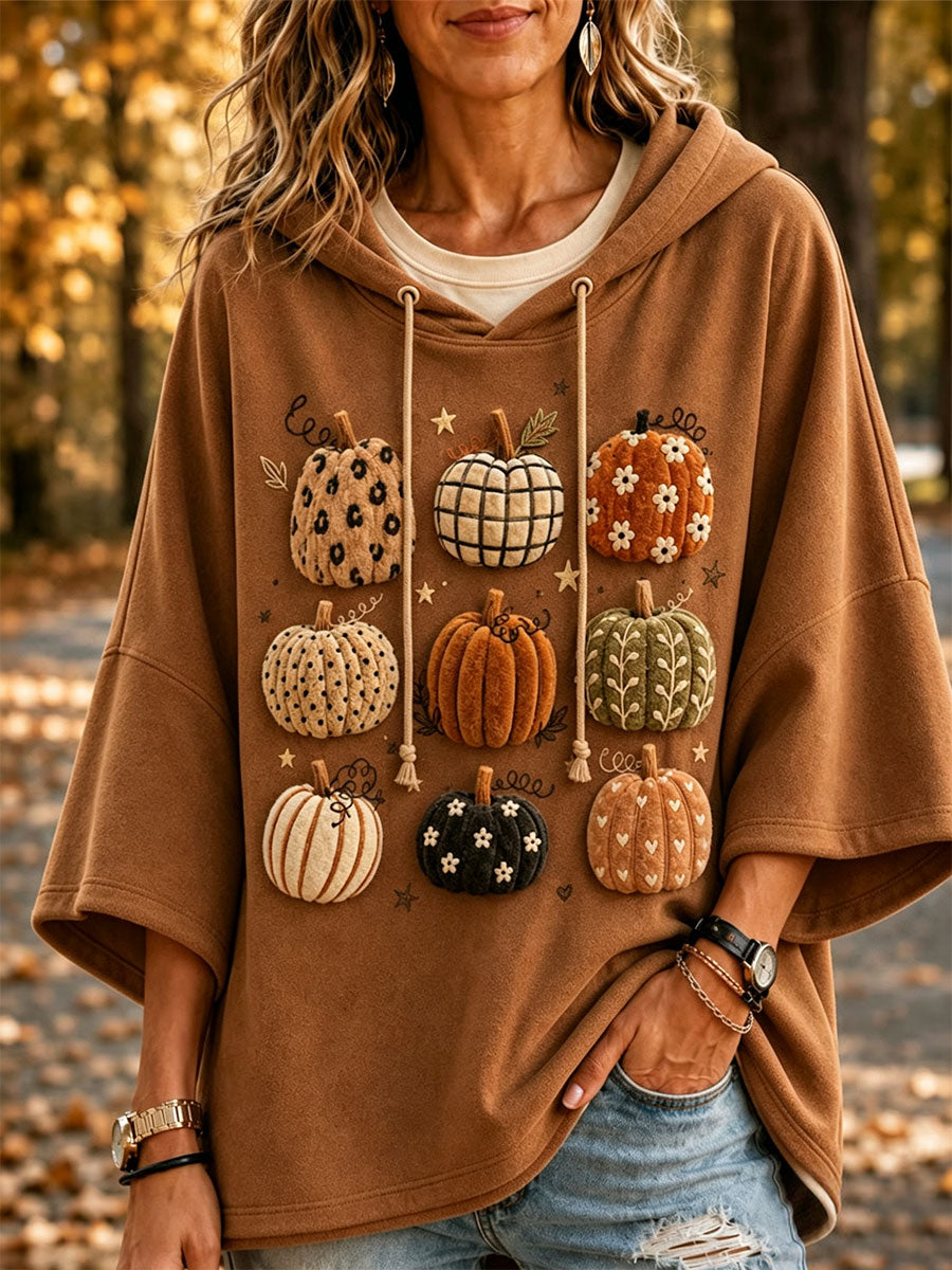 Camisola da abóbora do outono das mulheres