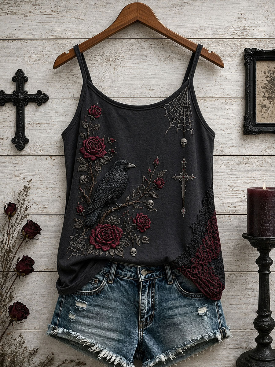 Camisola de alças gótica feminina