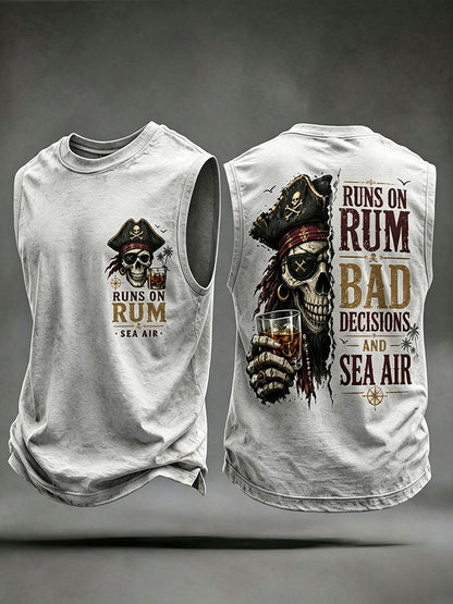 Corre em rum, más decisões e coletes do Sea Air dos homens
