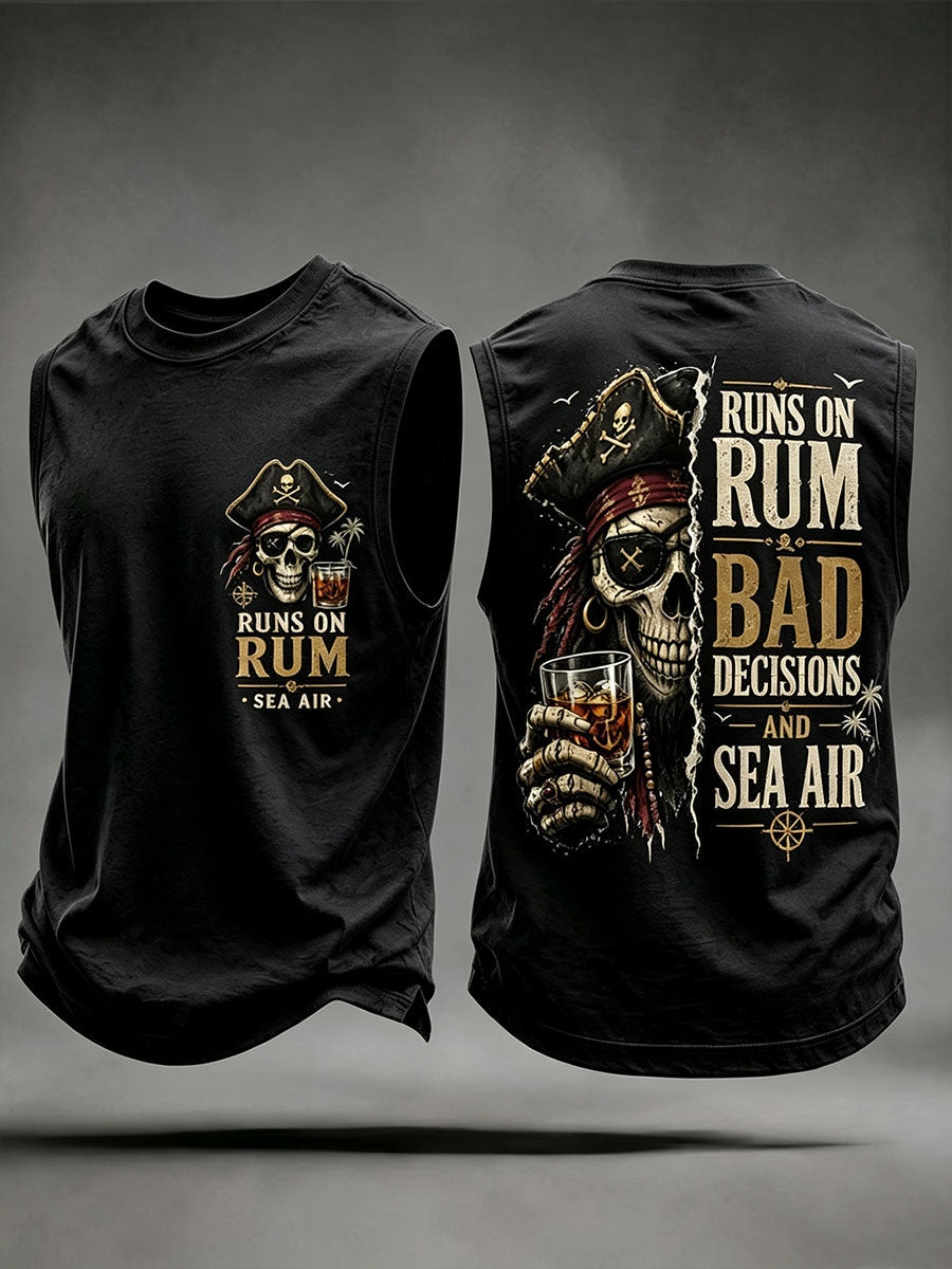 Corre em rum, más decisões e coletes do Sea Air dos homens