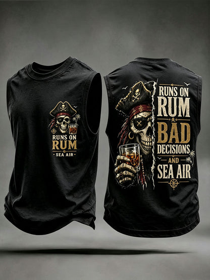 Corre em rum, más decisões e coletes do Sea Air dos homens