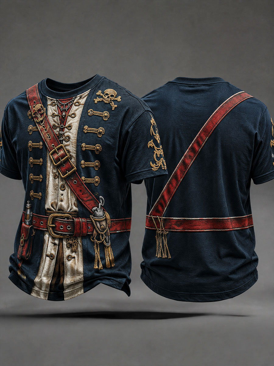 Camisetas masculinas com estampa de pirata
