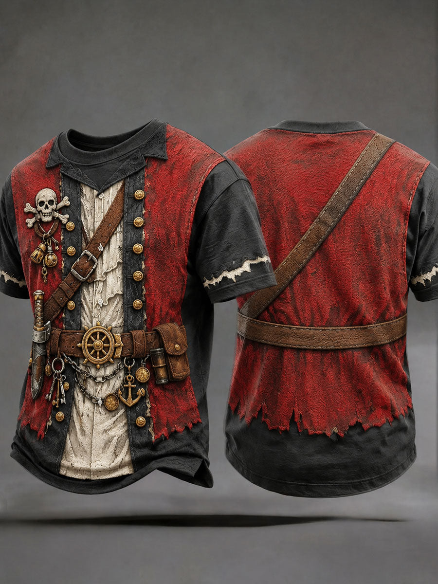 Camisetas masculinas com estampa de pirata