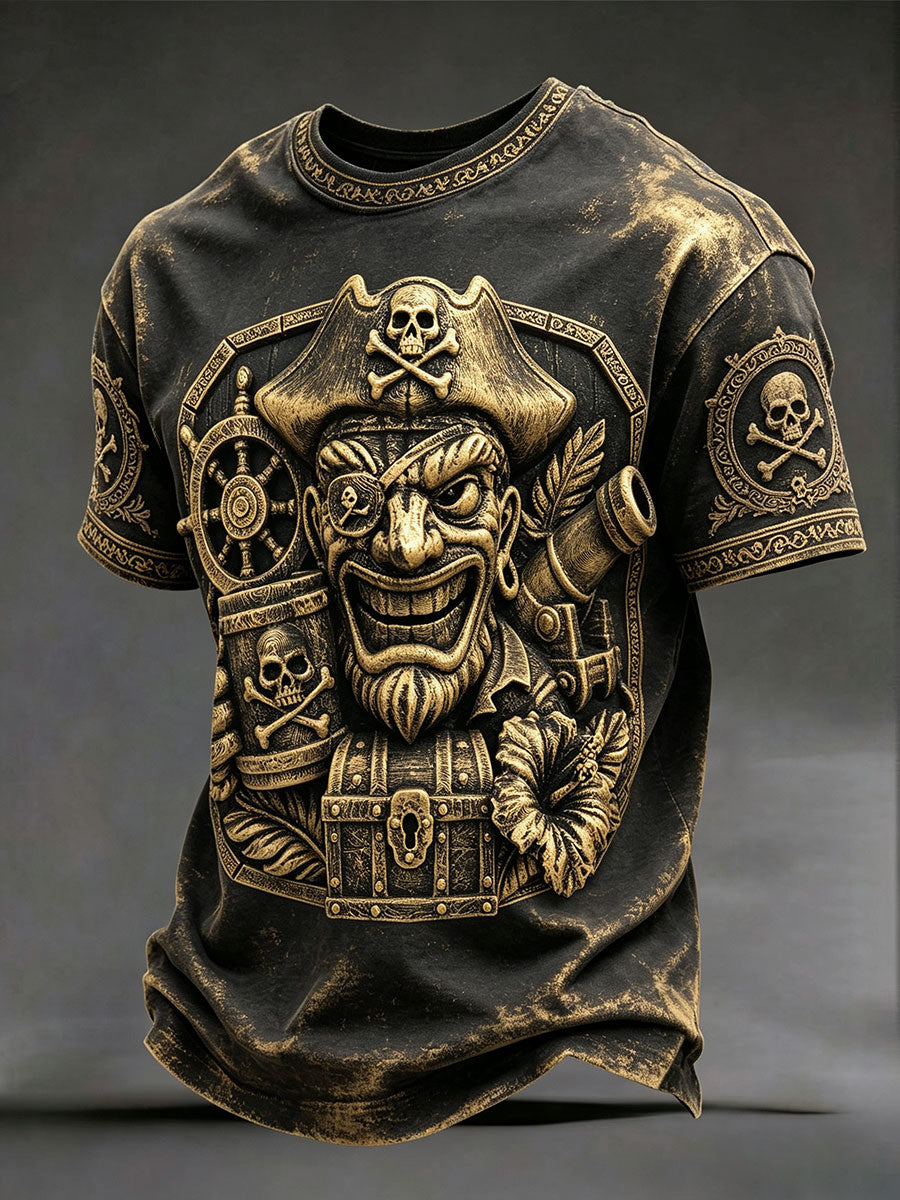 Camisetas masculinas com estampa de pirata