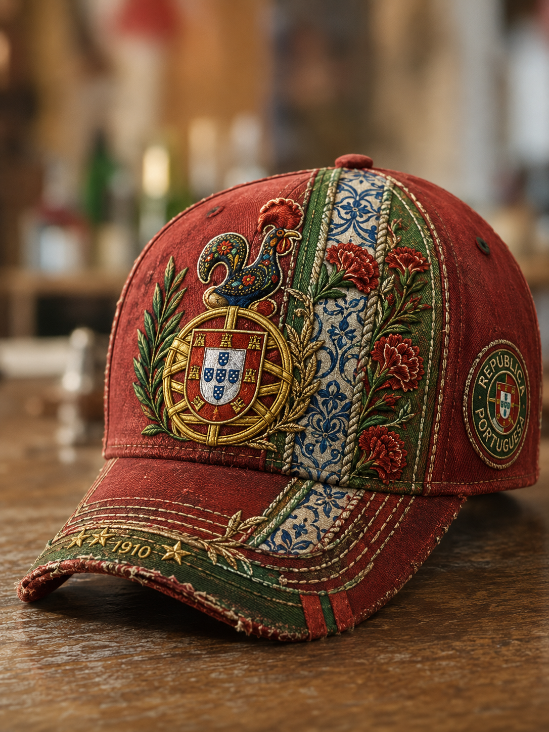 Chapéu unissex do Dia do Aniversário da República de Portugal