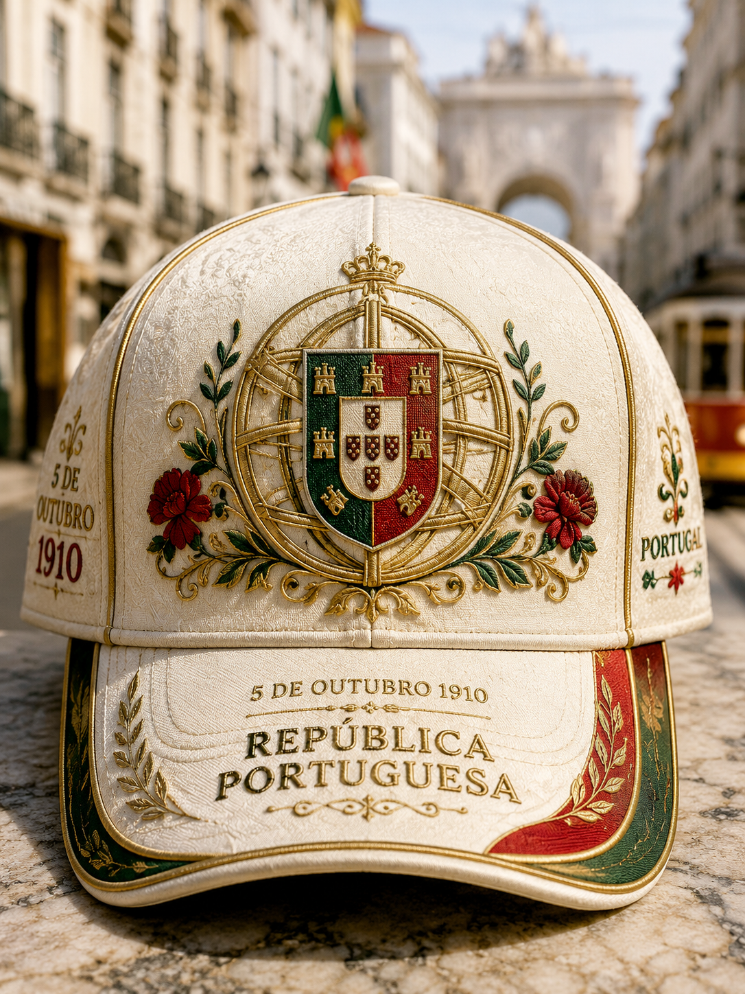 Chapéu unissex do Dia do Aniversário da República de Portugal