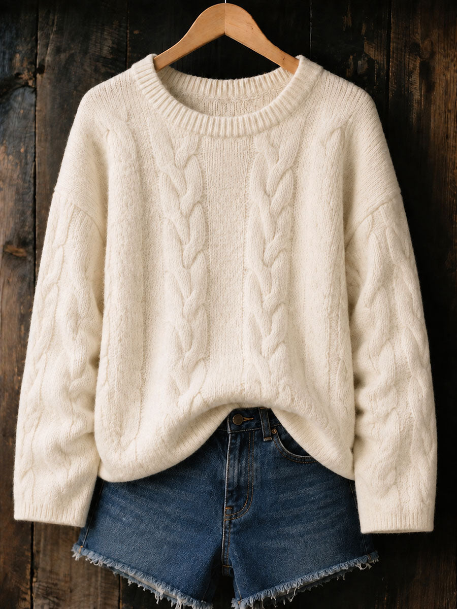 Tops de malha outono/inverno cabo feminino