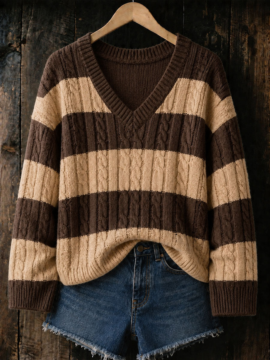 Blusas femininas de outono/inverno em tricô caviar com gola em V