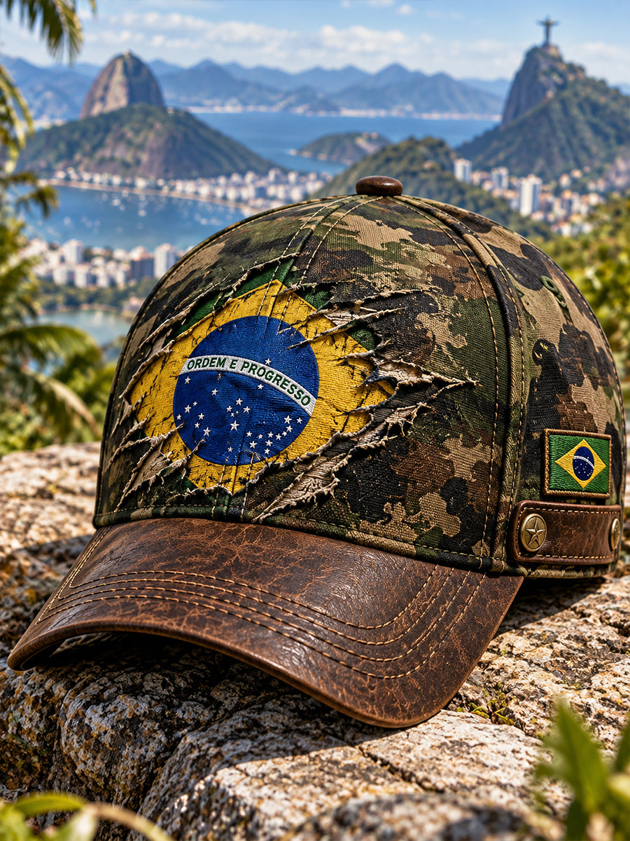 Boné Comemorativo Veterano de Camuflagem-Impressão Masculina