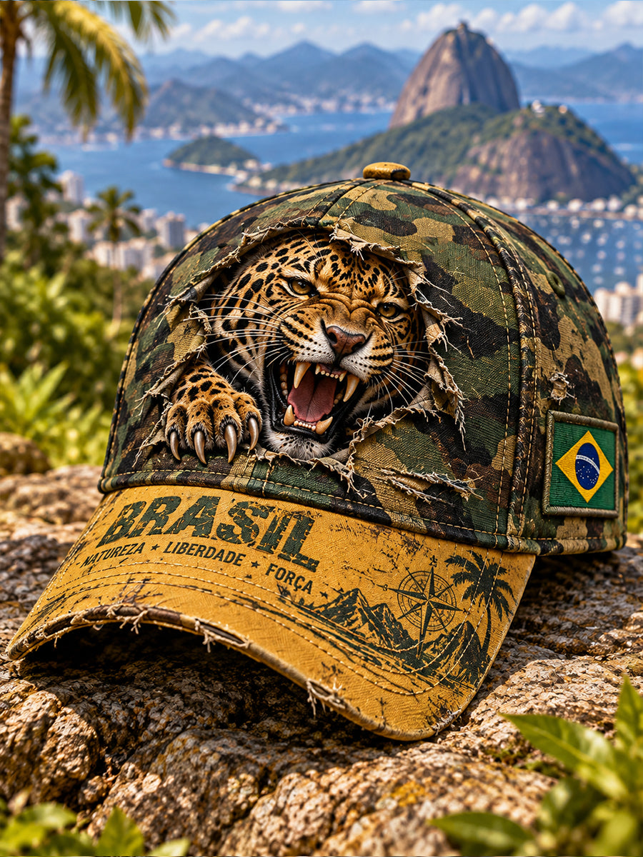 Boné comemorativo para veteranos, estampa camuflada, masculino